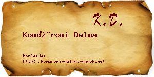 Komáromi Dalma névjegykártya